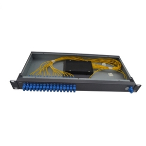 Divisor PLC de montaje en rack 1U 1*16 SC/APC Panel de conexión de fibra óptica con conector LC utilizado para redes 4G Wi-Fi 3G GSM GPRS - Product Image 5