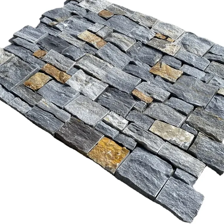 Rivestimento in ardesia per esterni pannelli di cemento pietra rivestimento mosaico pietra pietra pietra impiallacciatura ardesia pavimento