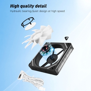 <strong>Building</strong> Block 120 Black Case Fan for Gaming <strong>Computer</strong> Cooling Cooler RGB PC Case PWM Fan - Product Image 6