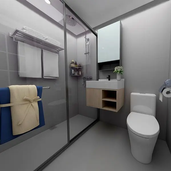 ASTSMC1620 disabled wheelchair Prefab bathroom pod design bathroom with shower and toilet