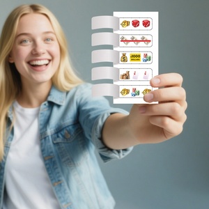 Nhiều Lớp 5 cửa sổ Bingo kéo thẻ Tab tùy chỉnh chết cắt dễ dàng phá vỡ mở ngay lập tức kéo Tab vé - Product Image 4