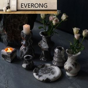 Tùy Chỉnh Trang Trí Nội Thất Bàn Đá Tự Nhiên Nến Stick Chủ Đứng Jar Lady Món Quà Vuông Bằng Đá Cẩm Thạch Nến Jar - Product Image 1