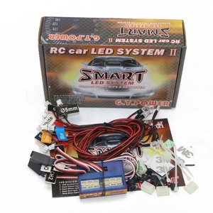 GT ไฟ LED 12ดวงสำหรับรถยนต์ควบคุมได้อัจฉริยะไฟโมเดล2 ppm FM ชุดเบรก + ไฟหน้า + สัญญาณ2.4G - Product Image 2