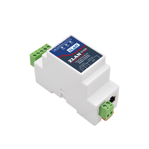 Modbus Rs485 Small Size Din Rail montiert Modbus RTU TCP Ethernet Serial Server Ein serieller Port für IoT-Applications-ZLAN5143D