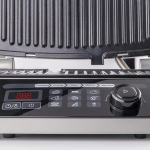 Griglia elettrica multifunzione con termostato regolabile con Timer aperto griglia a contatto in acciaio inossidabile griglia per colazione Panini Grill - Product Image 4