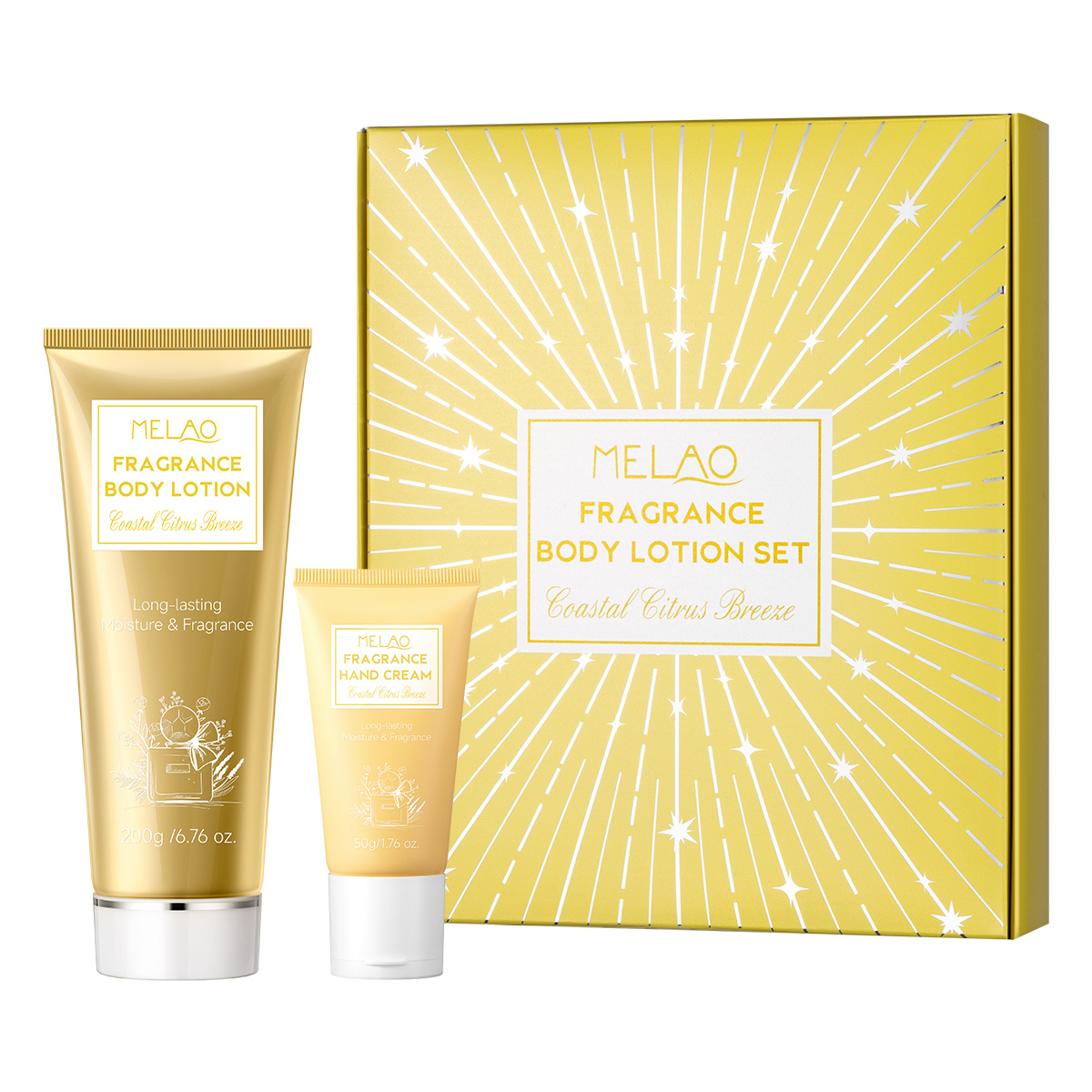 SET DE LOCIÓN CORPORAL PERFUMADA (Brisa Cítrica Costera)