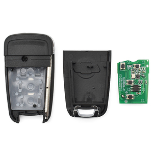 Chevistar Flip chiave auto Fix codice 433Mhz telecomando 4 pulsanti per allarmi auto C-hevrolet con logo - Product Image 4