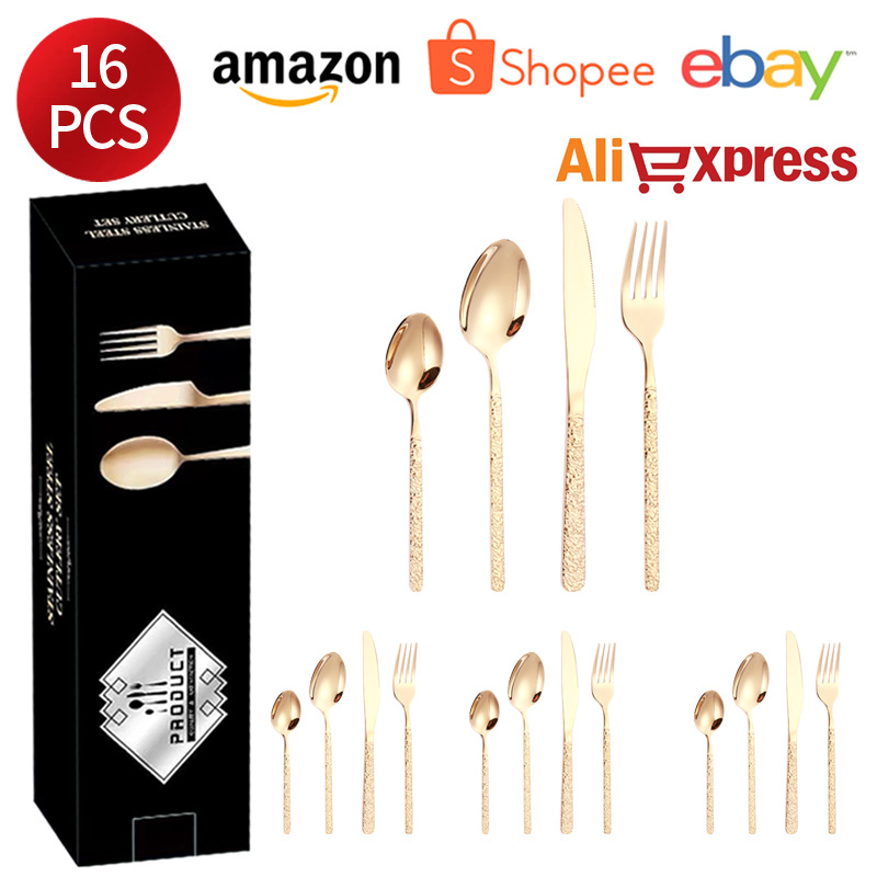 Rose gold 16pcs