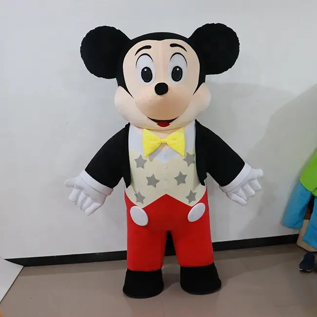 Funtoys Venta caliente personalizado Mickey mascota disfraz ratón mascota disfraz para niños fiesta entretenimiento evento espectáculo