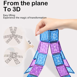 STEM认可的教育玩具3D拼图堆叠块80块瓷砖儿童积木 - Product Image 3