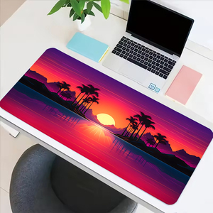 Gaming Mouse Pad <strong>Computer</strong> <strong>Keyboard</strong> Mouse Mat Soft Smooth Surface Anti-Slip Rubber Base XXL Mouse Pad 800 X 300 X 3 MM - Waves - Product Image 5