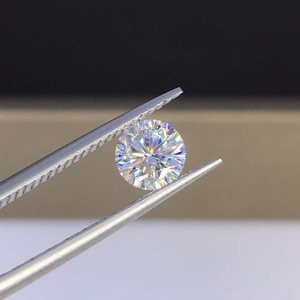 Toptan GRA sertifikalı yuvarlak kesim GH renk elmas Moissanite 0.01ct ~ 0.1ct VS kalite toptan serbest moissanit taşlar