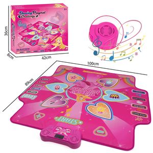 3〜12歳の子供用ダンスマットおもちゃ電子ダンスパッドライトアップワイヤレス誕生日おもちゃギフトミュージックブランケット
