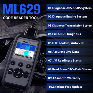 Para Autel ML629, Analizador de motor de cuatro sistemas, herramienta de escáner de diagnóstico OBD II con detección SRS ABS - Product Image 6
