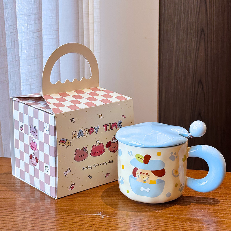 Coffret cadeau chiot bleu