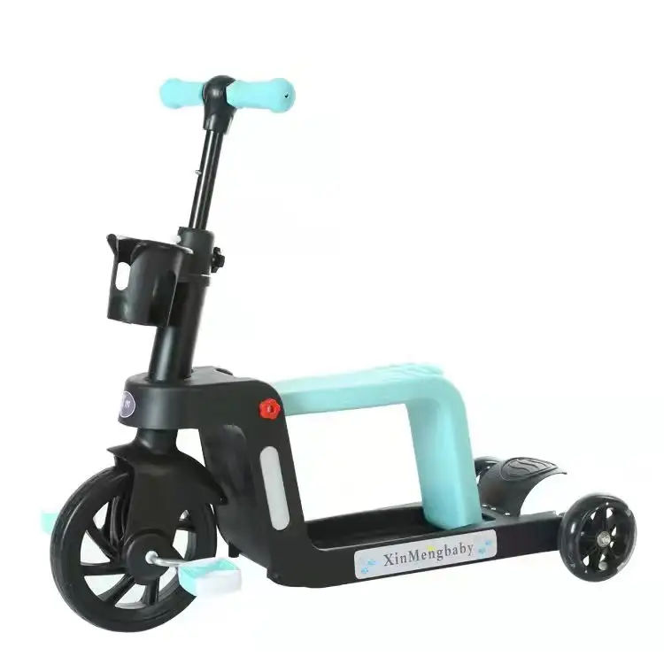 Vendita calda di alta qualità pieghevole elettrico per bambini 3 ruote kick scooter scooter spray per bambini con luci a led scoter