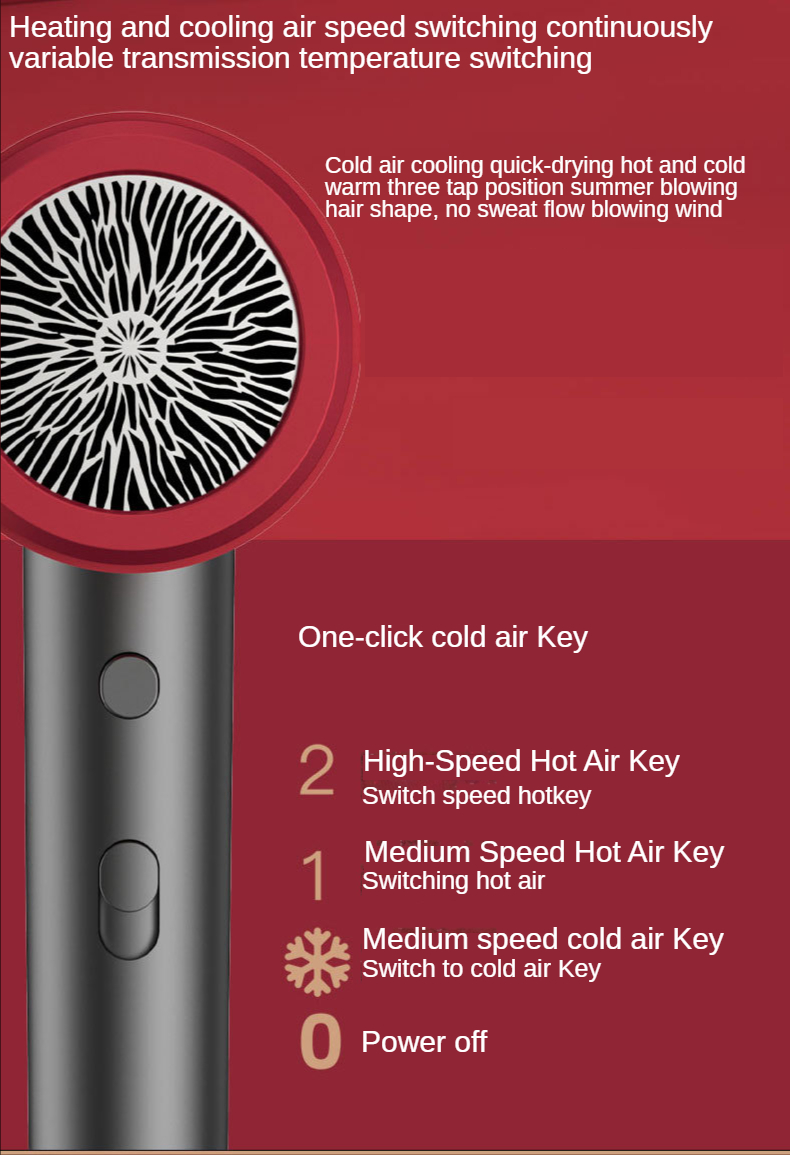 Fast Dry Hair Dryer Ionic Salon Grade Professional Blow Dryer for Curly Hair Frizz Control Volumizer Blowdryer