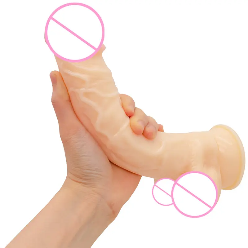 Large realistic dildo G spot curved huge dildo wearable big dildo for gay men
