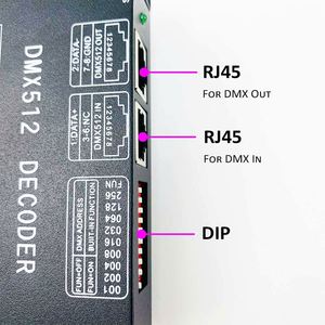 RGBW DMX512 Decoder nero acciaio cassa 12-24V 8A/CH 4 canali RGBW LED Strip Controller DMX 512 Decoder - Product Image 5