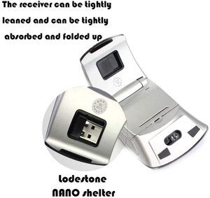 2.4G USB Wireless Arc Mouse Mini Foldable Design Easy-to-Carry Gaming Mouse for Laptop Notebook Desktop <strong>Computer</strong> - Product Image 5