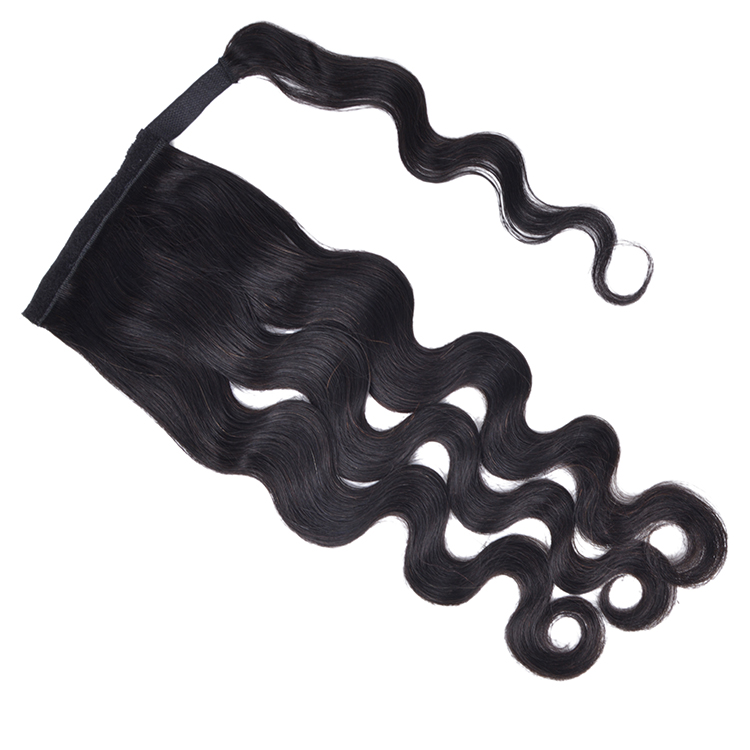 Body wave wrap around ponytail