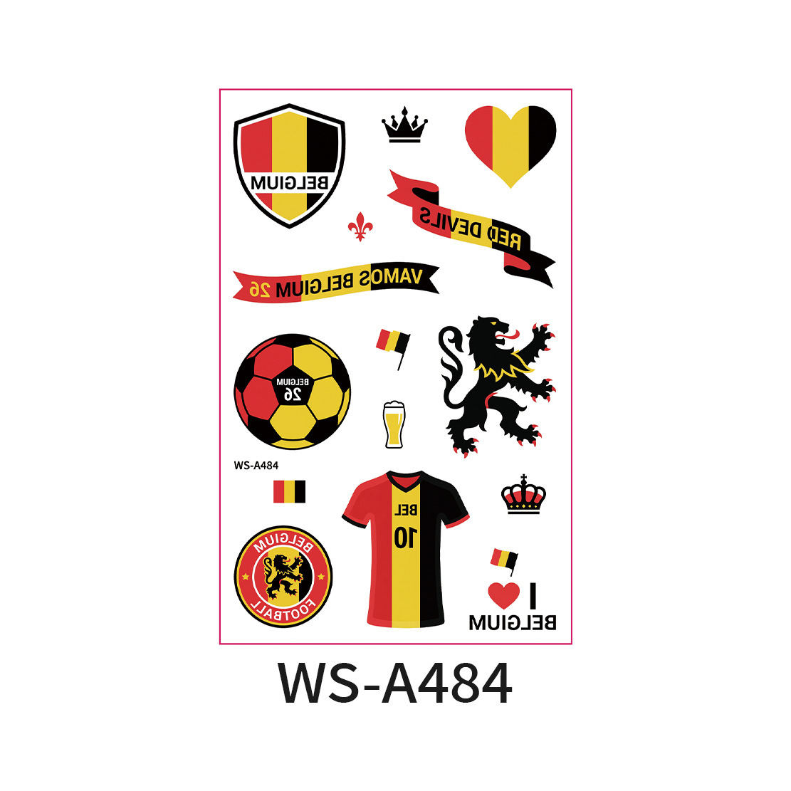 Bandiera belga ws-a484-12076mm