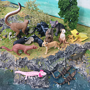 Lelewu Simulates Wild Animals Such As Macaque Tree crocodile <strong>Weasel</strong> Badger Koala Salamander Model Decoration - Product Image 2