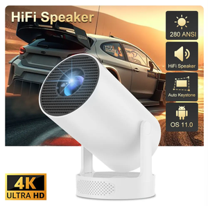 IHOMELIFE HY300 Pro Hifi智能安卓迷你投影仪出厂价格280 Ansi流明4K 720P分辨率安卓11.0操作 - Product Image 1