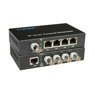 10/100イーサネットオーバー同軸 (EOC) エクステンダー4 LANおよび1 BNC 2KM IPレンジ光ファイバメディアコンバータ - Product Image 3