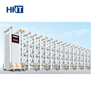 Automatisches Aluminium-Teleskop tor Außenlager Hotel Industrial Mall Fernbedienung Zaun barriere Schiebe tor - Product Image 4