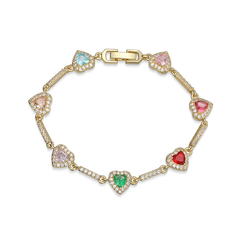 Bracciale con diamanti color oro