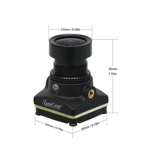 Runcam ชุดสตาร์ท V3กลางคืนสำหรับโดรนบังคับวิทยุ1500TVL กล้อง FPV พร้อมอุปกรณ์ป้องกัน OSD และเลนส์ - Product Image 6
