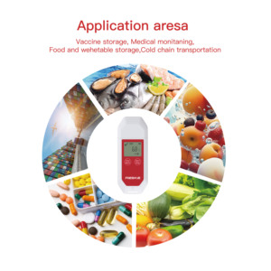 Registrador de datos de temperatura y humedad desechable de cadena de frío para alimentos con pantalla LCD y registrador de datos de temperatura USB - Product Image 6