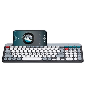 2,4G BT беспроводная мини-клавиатура и мышь, Teclado для планшетного телефона, компьютера, офиса, домашнего использования, гладкий дизайн клавиатуры - Product Image 1