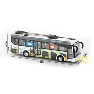2.4GHZ4CHリモートコントロール観光バスモデルとライトシミュレーションRcモデルバスキッズRcおもちゃ - Product Image 3