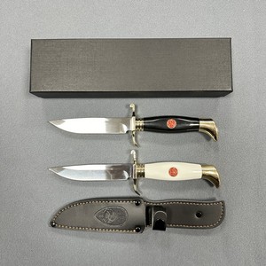 Olağanüstü rusya tasarım 440C çelik sabit bıçak bıçak cilalı av bıçağı ile deri kılıf ile hayatta kalma bıçağı - Product Image 5