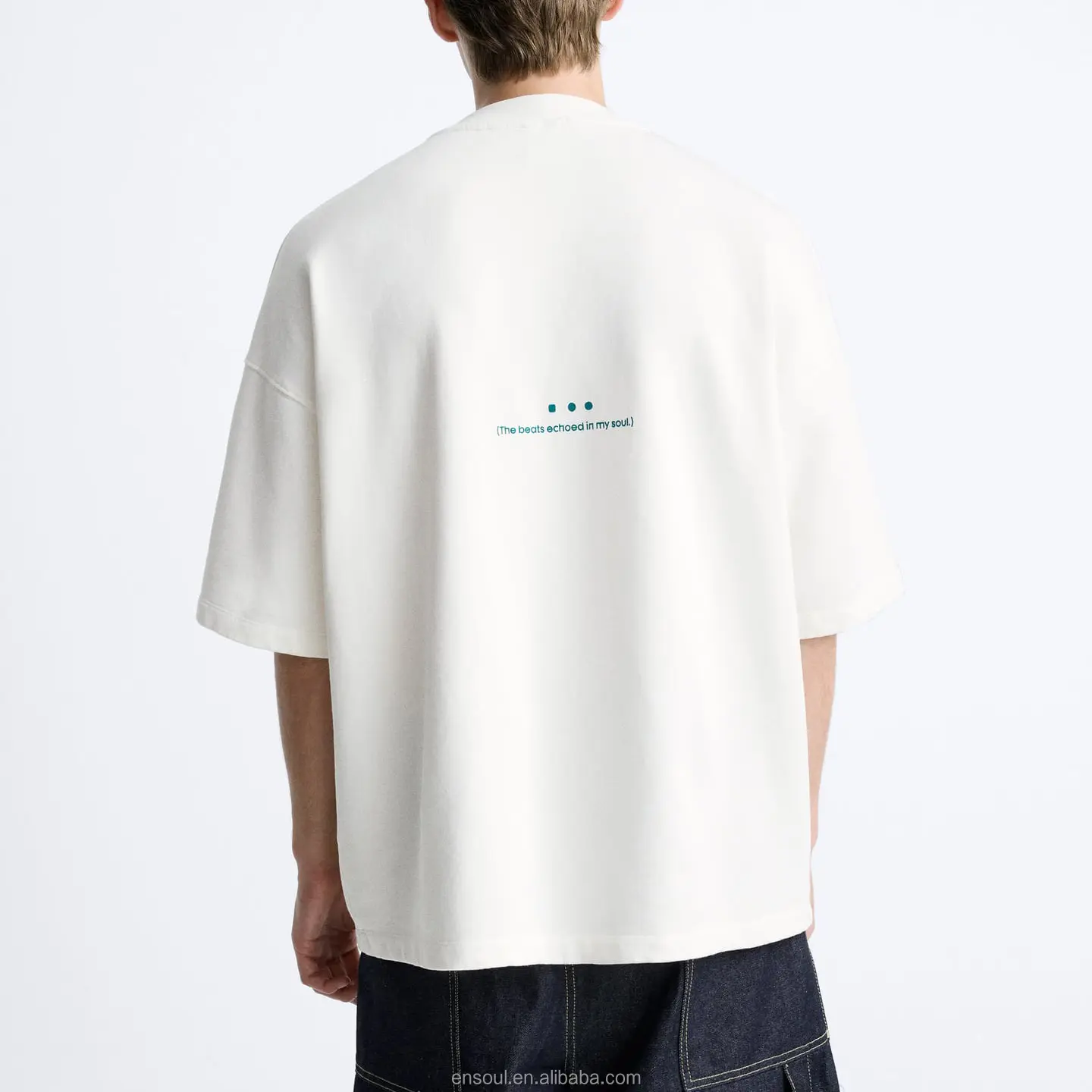 Toptan boş yüksek kalite 260 Gsm özel serigrafi Logo Slim Fit tasarımcı ağır pamuk erkekler için % 100% pamuk T Shirt