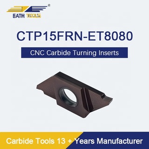 CTP15FRN Schweizer Wolfram carbid CNC-Schneidwerk zeuge PVD-Drehmaschine Hartmetalle insatz Gerillte Trenn einsätze OEM anpassbar - Product Image 6
