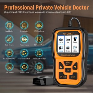 Autophix Om126P 2025 nuova versione in lingua inglese OBD2 lettore di codici ultima versione del Software per la diagnostica del motore di auto per