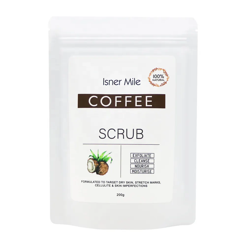 100% органический кофейный скраб для тела Arabica, натуральный отшелушивающий скраб для тела, кофейный скраб для нормальной кожи