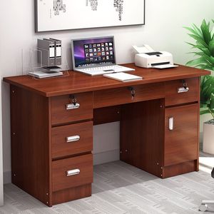 Wholesale <strong>Simple</strong> Wooden Writing Study Big Space Stand Storage Modern Home Office Furniture <strong>Computer</strong> Table <strong>Desk</strong> with Drawer - Product Image 4