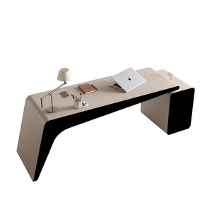 Moderner Single President Schreibtisch für Boss Light Luxus Premium Backlack <span class=keywords><strong>Computer</strong></span> Schreibtisch mit einfachem Studien design