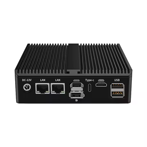 CAIXUNIPC ucuz endüstriyel Mini Pc Intel N100 çift LAN çift COM 6 * USB DDR4 Win10 Linux Ubuntu fansız Barebone masaüstü bilgisayar - Product Image 3