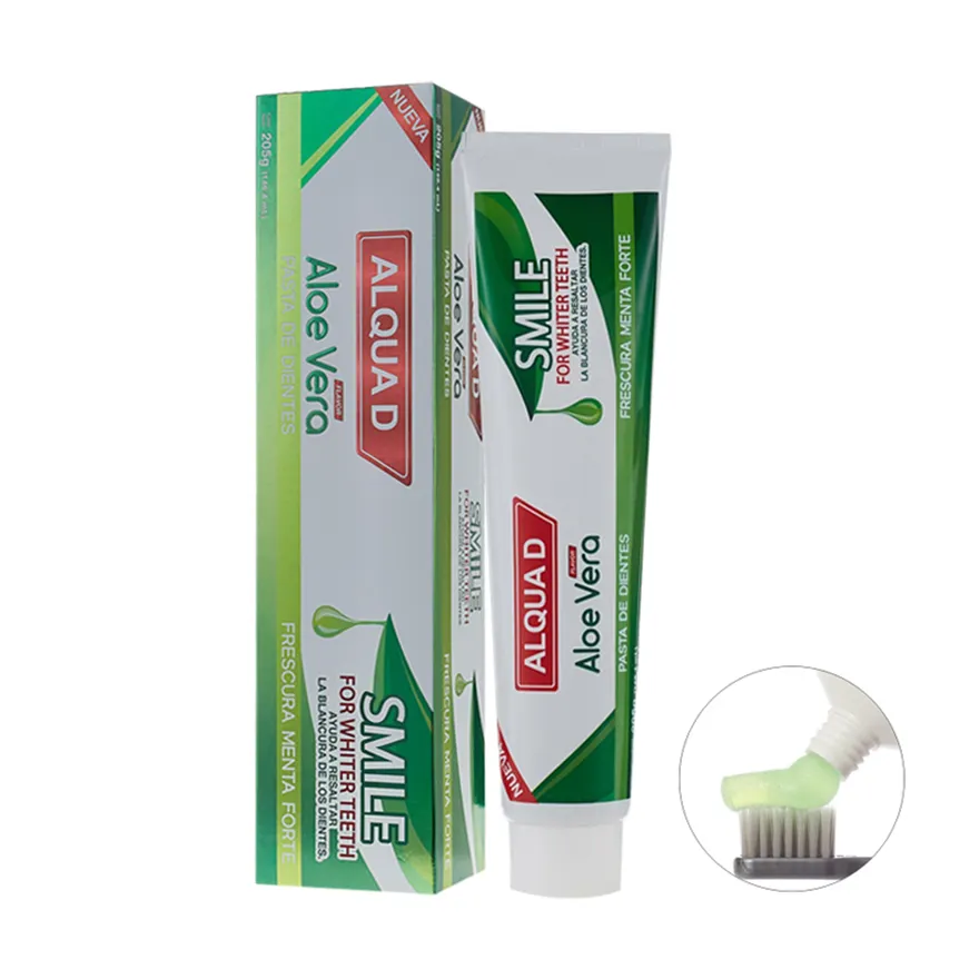 Tartaro personalizzato rimozione sbiancante dei denti fluoro libero Aloe Vera menta aromatizzato dentifricio alle erbe all'ingrosso
