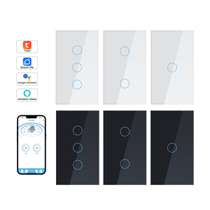 GIRIER Tuya Wifi 100-240Vタッチスイッチなし中立ワイヤー不要スマートホーム1/2/3/4ギャングライトスイッチ - Product Image 1