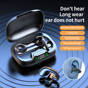 JR03 TWS Wireless Clip-On Sports Headset LED Display Black Pain-Free Wearing for Bluetooth V5.3 for <strong>Apple</strong> Chipset - Product Image 5