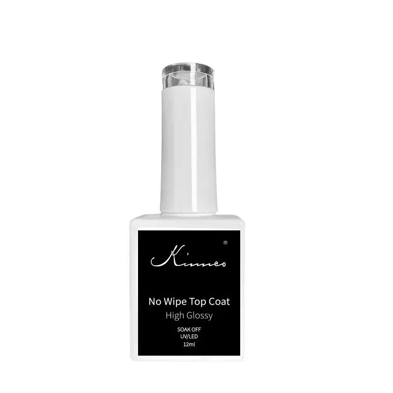 Kinnco Top Coat rõ ràng màu UV gel không màu vàng lâu dài miễn phí Mẫu Sơn móng tay cao chất lượng sáng bóng