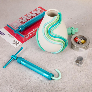 Mont Marte阳极氧化铝粘土挤出机22pc风干造型儿童粘土工具雕刻工具 - Product Image 1