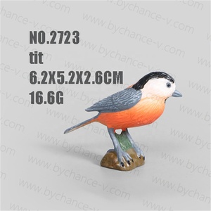 就学前の動物学教育玩具プラスチックミニチュアバーディ置物各種ジャングル熱帯雨林湿原鳥学習玩具