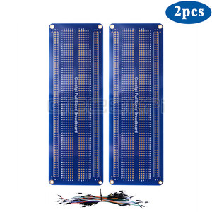 GeeekPi Prototyp PCB Löt bares Steck brett für Arduino-und DIY-Elektronik projekte, vergoldet (2er Pack Fullsize Break board)